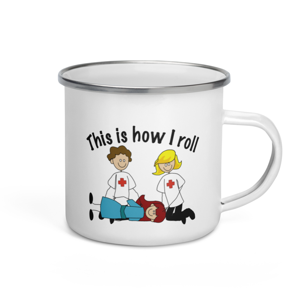 This is how I roll - Enamel Mug